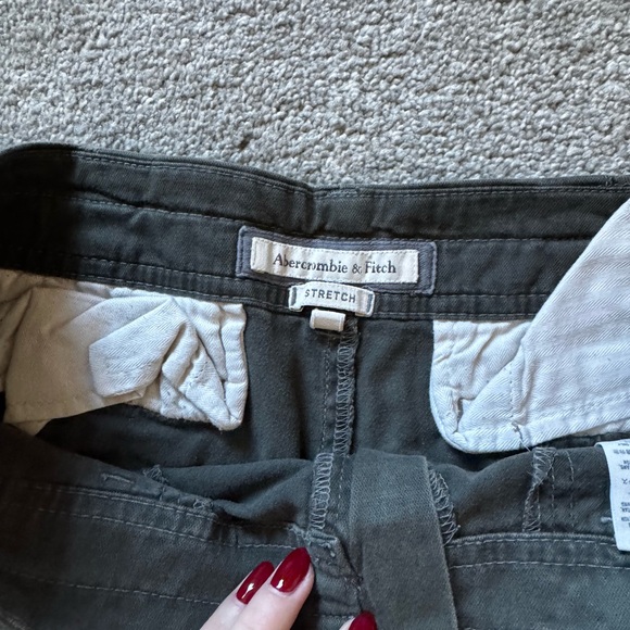 Abercrombie and Fitch Y2K Women's Dark Green Short Shorts - Picture 3 of 5